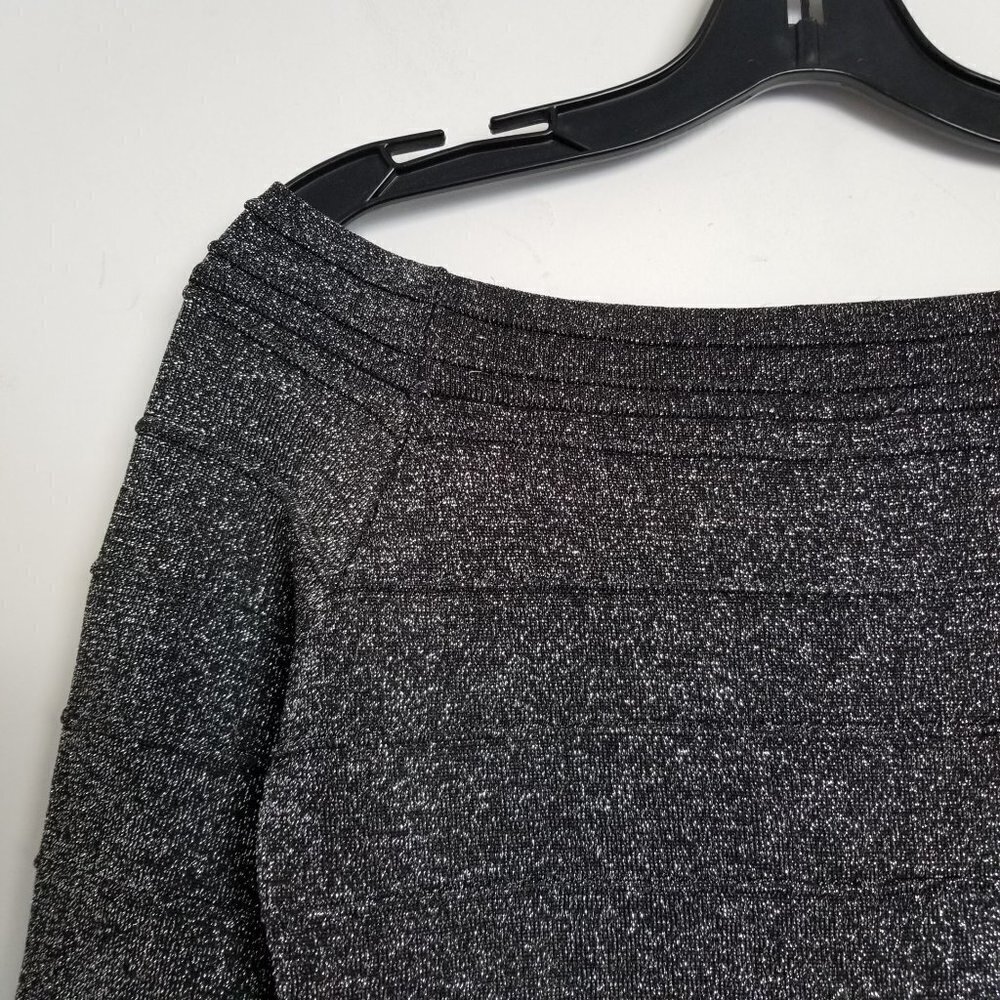 New Cache Metallic Textured Long Sleeve Top Blouse - image 4